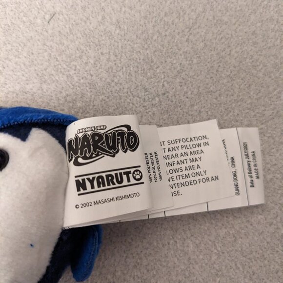 Nyaruto Naruto clip on Sasuke Uchiha cat mini plush keychain - Picture 2 of 3